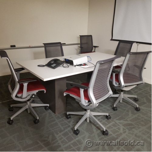White Teknion Boardroom Table 120" x 60" Allsold.ca Buy & Sell Used